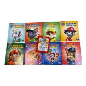 PAW Patrol Me Reader 8-Book Set w/ Sound Pad New Out of Box